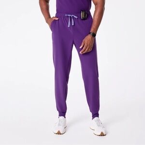 Figs Tansen Jogger Scrub Pants in digital grape size L